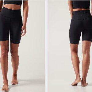 Athleta ultra high rise Elation 7” short Small, worn once, like new.